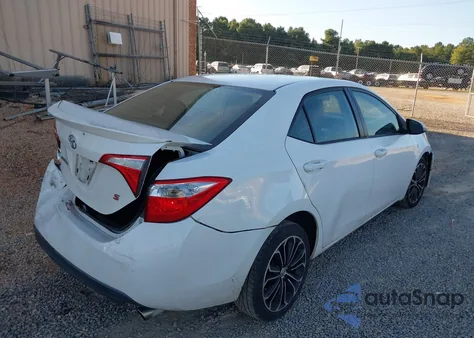 2014 Toyota Corolla S Plus z USA, uszkodzony, nr VIN 2T1BURHE8EC053656